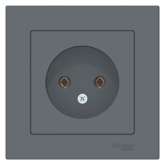 ATN000740 - AtlasDesign РОЗЕТКА без заземления, 16А, в сборе, ГРИФЕЛЬ