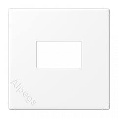 LS990 Плата для USB-зарядных устройств без видимого винта, термопласт, белый матовый LS1969USBWWM