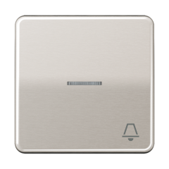 CD590KO5KPT Клавиша с окошком и символом звонок для выключателей с подсветкой; платина