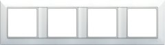EP484WW Рамка 4-кратная для вертикальной и горизонтальной установки; белая