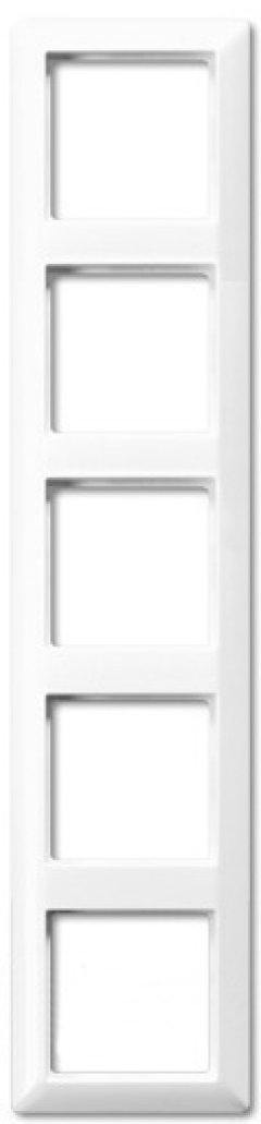 EP485WW Рамка 5-кратная для вертикальной и горизонтальной установки; белая