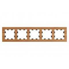 ATN353205 - AtlasDesign NATURE 5-постовая РАМКА, ДЕРЕВО БАМБУК