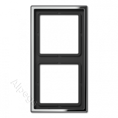 LSmetal Рамка 2-ная, хром. GCR2982