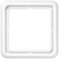 CD581WW Рамка для вертикальной и горизонтальной установки, однократная, белая