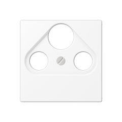 Накладка для SAT-TV-розетки цвет Матовый белый, Jung A561BFPLSATWWM