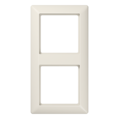 AS582 Рамка 2-кратная для вертикальной и горизонтальной установки; слоновая кость