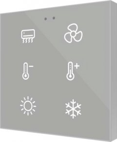 Выключатель сенсорный KNX Flat F6, 6-кнопочный, в уст. коробку, произвольная графика