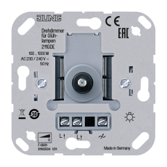 211GDE Роторный диммер для ламп накаливания 230V, 1000W