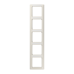 AS585BFINA Рамка 5-кратная вертикальная с полем для надписи слоновая кость
