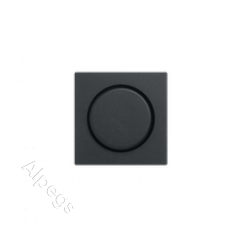 EcoProfi Накладка на роторные диммеры, термопласт, черный матовый EP1540BFSWM