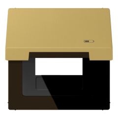 Рамка с подпружиненной крышкой для USB-механизмов, с центральной платой