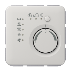 CD2178LG KNX-регулятор с шинным сопряжением с ручкой для установки температуры; светло-серый