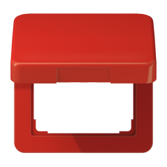 CD590BFKLRT Крышка ударопрочная откидная ударопрочная для штекерных розеток; красная
