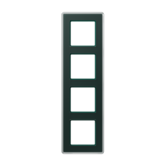 A VIVA Рамка 4-ная, стекло цвет Изумруд, Jung AV584GLMSG