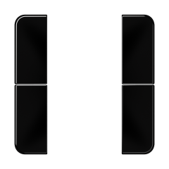 CD502TSASW комплект накладок 2гр черный