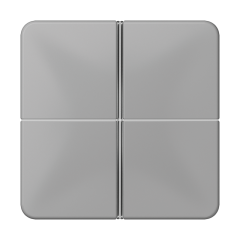 CD404TSAGR 4-клавишная накладка для пульта КNX, серая, для серии СD