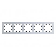 ATN312105 - AtlasDesign NATURE 5-постовая РАМКА, МЕТАЛЛ СЕРЕБРО