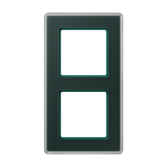 A VIVA Рамка 2-ная, стекло цвет Изумруд, Jung AV582GLMSG