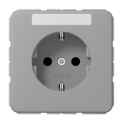 CD1520NAGR Штепсельная розетка SCHUKO 16A 250V  с полем для надписи; серая
