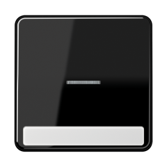 CD590NAKO5SW Клавиша с окошком для выключателя с подсветкой и полем для надписи; черная