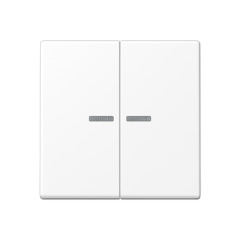 A500 Клавиша 2-ная с двумя линзами, цвет Матовый белый, Jung A595KO5WWM