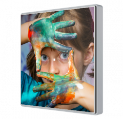 Выключатель сенсорный KNX Square TMD, 1-кнопочный, цвет черный