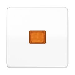 CD590KOBFWW Клавиша с оранжевым окошком для выключателя с подсветкой; белая