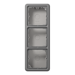 CD583AGR Накладная коробка с рамкой, 3-кратная; серая