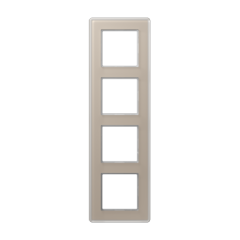 A VIVA Рамка 4-ная, стекло шампань, Jung AV584GLMCH