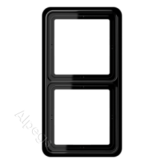 CD582SW Рамка для вертикальной и горизонтальной установки, 2-кратная; черная