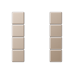 A504TSACH комплект накладок 4гр шампань