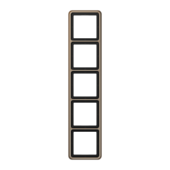 CD585GB Рамка для вертикальной и горизонтальной установки, 5-кратная; золотая бронза