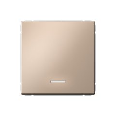 1-клавишный ВЫКЛЮЧАТЕЛЬ с подсветкой, сх. 5а, 10АХ , Art Gallery, цвет Песочный, GAL001213