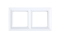 Рамка 2-поста; Eco Profi Standart; термопласт; белый матовый, Jung EPS482WWM