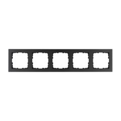 Рамка G-Classic 5-постовая, цвет Антрацит, G1005B, JASMART