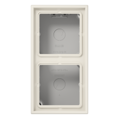 LS582AW  Коробка для накладного монтажа 2-кратная;бежевый