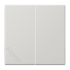 LS995LG Клавиши для сдвоенных выключателей; светло-серые