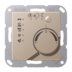 A2178TSCH A 500, KNX-регулятор без ручки для установки температуры, шампань