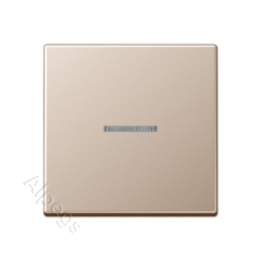 Клавиша для одинарного выключателя с окошком; шампань, Jung EP490KOCH