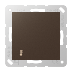 A2178ORTSMO A 500, KNX-регулятор с ручкой для установки температуры, мокко