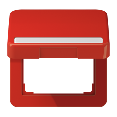 CD590BFNAKLRT Крышка ударопрочная откидная с возвратной пружиной и полем для надписи 7?57 мм; красная