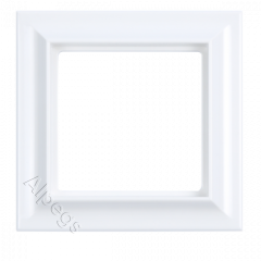 Рамка 1-пост, Eco Profi Standart, термопласт, белый матовый EPS481WWM