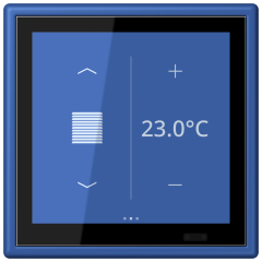 KNX комнатный контроллер LS TOUCH, LC 459 D1 S253