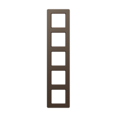 Рамка на 5 постов; термопласт; мокко; A FLOW, AF585BFMO Jung AF585BFMO