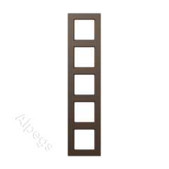 Рамка A550 мокко 5-постовая Jung, A5585BFMO