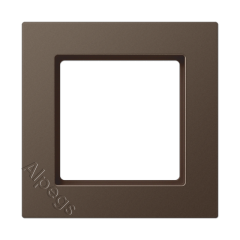 Рамка A550 мокко 1-постовая Jung, A5581BFMO