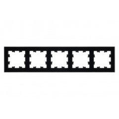 ATN321005 - AtlasDesign NATURE 5-постовая РАМКА, ОРГАНИЧЕСКОЕ СТЕКЛО ЧЕРНЫЙ