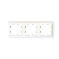 3-постовая РАМКА, цвет ЖЕМЧУГ, AtlasDesign Antique, ATN100403