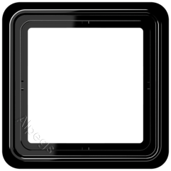 CD581SW Рамка для вертикальной и горизонтальной установки, однократная, черная