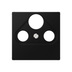 Накладка для SAT-TV-розетки цвет матовый черный, Jung A561BFPLSATSWM